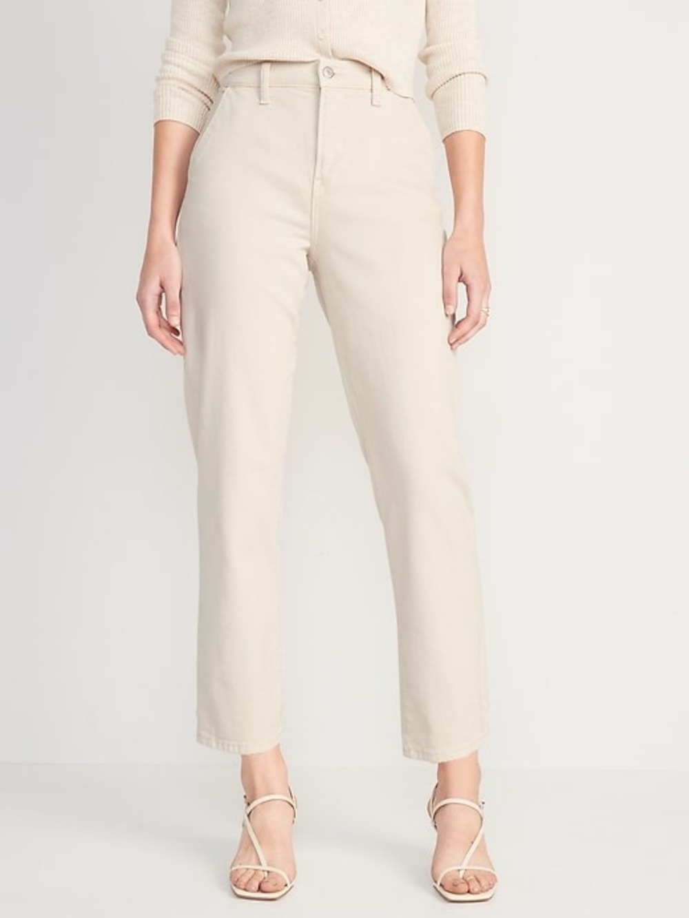 Old Navy Ecru Workwear Jeans